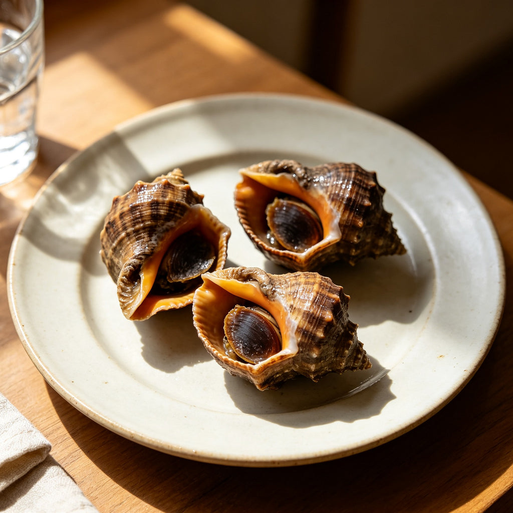 Steamed Sea Snails In Shell