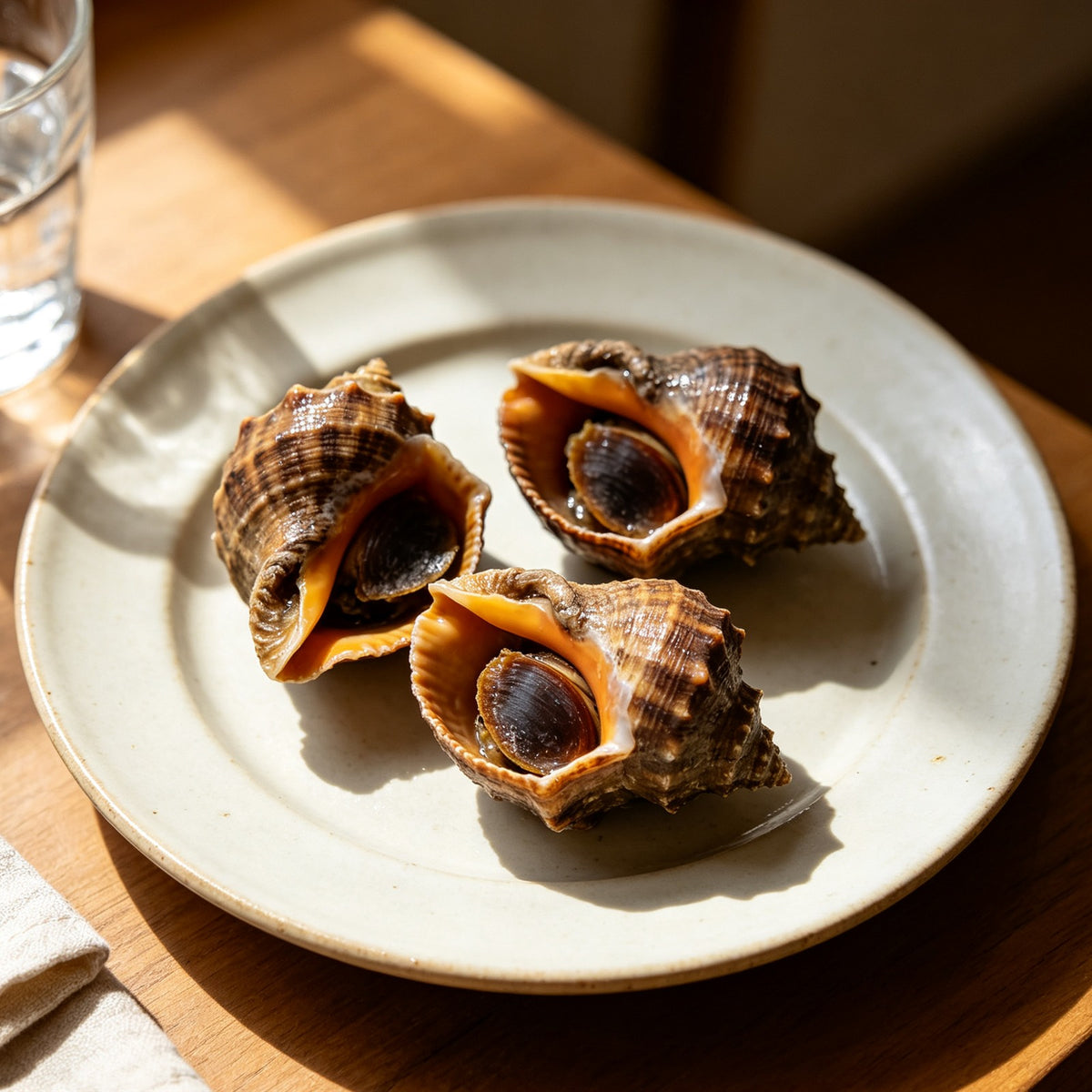Steamed Sea Snails In Shell