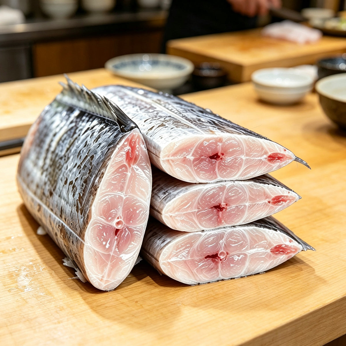 Fresh Mackerel Steaks Skin On